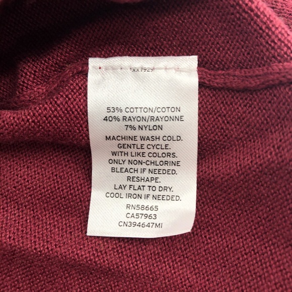 Caslon Maroon Knit Pull-Over Sweater, Size S, NWT - Picture 4 of 4